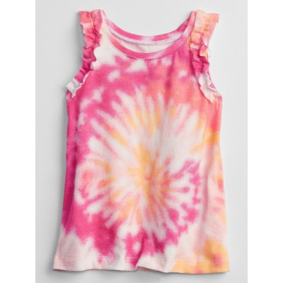 Dětský top ruffle tank Růžová