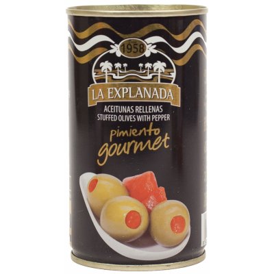 La Explanada Zelené olivy s paprikou 350 g