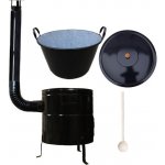 Green Home kotel zabíjačkový smalt 80 l, Green Home kotlina KOV CLASSIC 58 cm, Green Home poklice smalt 65 cm, vařečka 80 cm ZABÍJAČKA – Zbozi.Blesk.cz