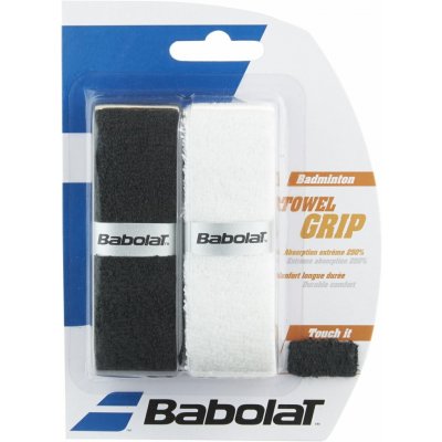 Babolat Towel Grip 2 ks white black – Zboží Mobilmania