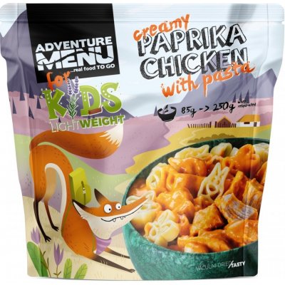 Adventure Menu KIDS Lightweight Kuře na paprice s těstovinami 250 g – Zboží Mobilmania