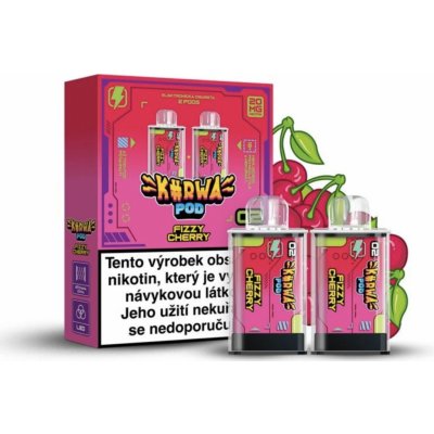 Kurwa Pod Fizzy Cherry 20 mg 2x700 potáhnutí 1 ks – Zboží Mobilmania