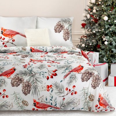 MyBestHome Vánoční mikrovláknové povlečení Noel VI. 200x220 2x70x80 – Hledejceny.cz