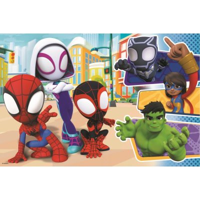 TREFL Spiderman: Spidey a jeho úžasní přátelé MAXI 24 dílků – Zboží Mobilmania