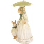 Dekorace králičí mamka s králíčkem a paraplíčkem 16*14*21 cm – Hledejceny.cz