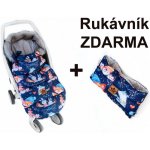 Baby Nellys maxi PREMIUM Winter friends granátový 110x50cm – Hledejceny.cz