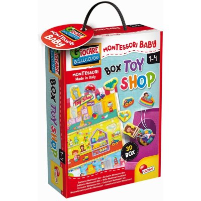 Lisciani Montessori BABY BOX TOY SHOP Vkládačka hračky – Zbozi.Blesk.cz