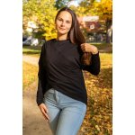 Jsem máma Dámský bambusový zavinovací top černý – Zboží Dáma