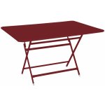 Fermob Caractére 128 x 90 cm kovový skládací stůl Červený – Hledejceny.cz