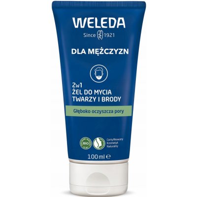 Weleda For Men 2v1 Čistící gel na obličej a vousy 100 ml – Zboží Dáma