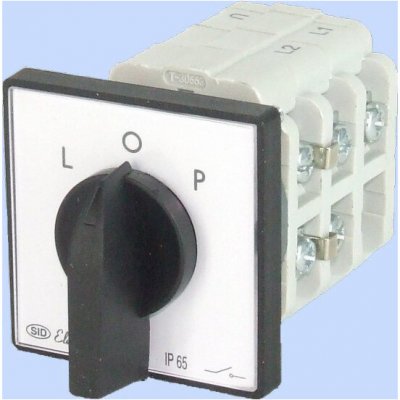 Elektromet Vačkový spínač L-0-P 3P 25A IP44 s čelním panelem 922527 – Hledejceny.cz