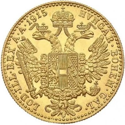 Münze Österreich Zlatá mince 1 Dukát Františka Josefa I. 1915 Novoražba Nové mince 3,49 g – Zboží Mobilmania