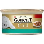 Gourmet Gold cat Casserole Hovězí, Kuřecí v rajčatové omáčce 85 g – Hledejceny.cz