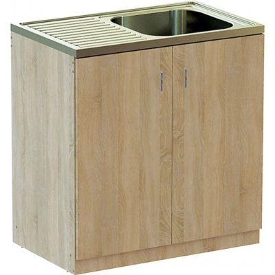 UH Kuchyňská skříňka Sonoma s dřezem 84 x 80 x 50 cm – Sleviste.cz