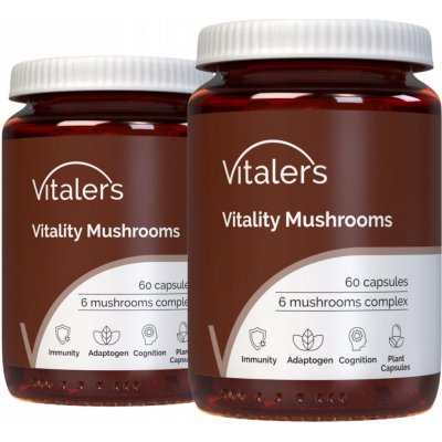 Vitaler's Vitalizující houby veganské 60 kapslí – Hledejceny.cz