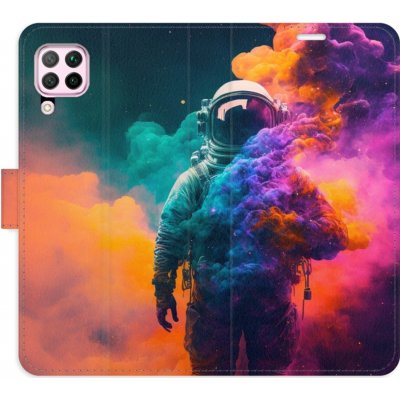 Pouzdro iSaprio Flip s kapsičkami na karty - Astronaut in Colours 02 Huawei P40 Lite – Zboží Mobilmania