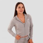 GymBeam dámská mikina Zip up TRN grey šedá – Zbozi.Blesk.cz