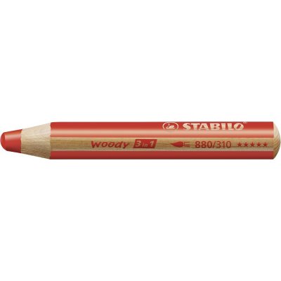 STABILO woody 3 in 1 STABILO červená – Hledejceny.cz