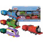 Fisher-Price Lokomotiva Tomáš Sada 4 lokomotiv Tomáš, Percy, Kana a James HGX62 – Zboží Dáma