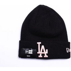 New Era MLB League Essential Beanie Los Angeles Dodgers Black Blush Pink