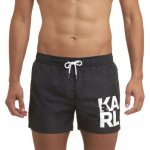 Karl Lagerfeld KL21MBS02 pánské šortky černé – Zboží Mobilmania