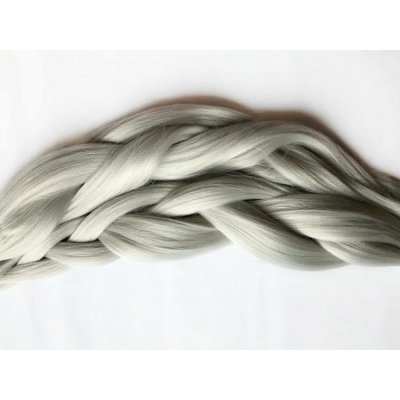 Kanekalon Easy Braid Barva: GREY (very light grey, světle šedý), Značka: Easy Braid – Hledejceny.cz
