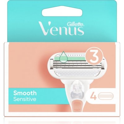 Gillette Venus Smooth Sensitive + 4 ks hlavic – Zboží Mobilmania