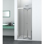 Sanotechnik FD80 chrome sprchové dveře, šířka 80cm, zalamovací – Zboží Mobilmania