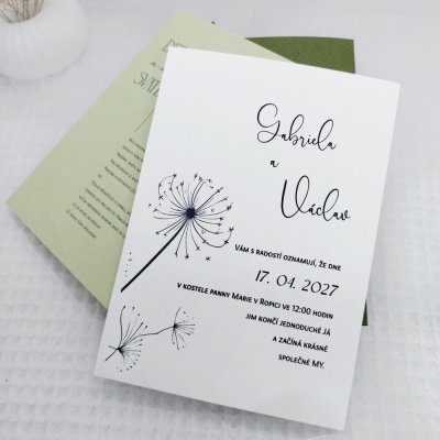 Svatební oznámení Pampelišky 1 – Hledejceny.cz