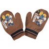 Dětské rukavice Disney pletené palčáky mickey mouse hnědé