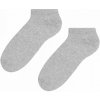 Steven 045 pánské kotníkové ponožky šedý melanž