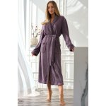 L&L dámský župan 2558 Celeste Fialová – Zboží Mobilmania