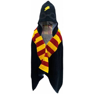 CurePink Osuška ručník s kapucí Harry Potter Bradavice 70 x 140 cm – Zboží Dáma