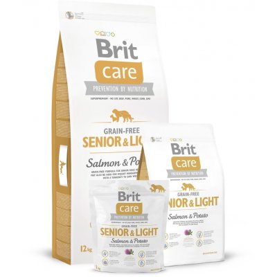 Brit Care Grain-free Senior & Light Salmon & Potato 3 kg – Zbozi.Blesk.cz