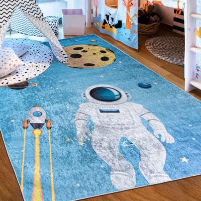 Makro Abra Bamino 2697 Kosmonaut Vesmír Raketa modrý – Hledejceny.cz