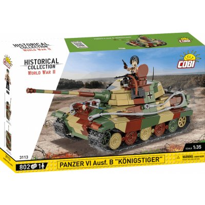 COBI 3113 II WW Panzer VI Ausf. B Königstiger, 1:35, 802 k, 1 f – Hledejceny.cz