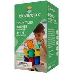 Cleverclixx Magnetická stavebnice Brick Tiles Pack Intense 16 ks – Zbozi.Blesk.cz