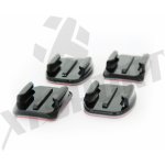 TMC NALEPOVACÍ DRŽÁKY - 2x rovný + 2x zakřivený Insta Osmo GoPro HR81-BK – Zboží Mobilmania