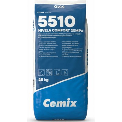 Stěrka samonivelační Cemix 5510 Nivela Comfort 20MPa – 25 kg – Sleviste.cz