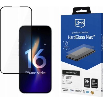 3mk HardGlass Max Lite Black pro Apple iPhone 16 Pro 5903108604581 – Zboží Živě