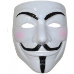 Maska Anonymous Vendeta bílá