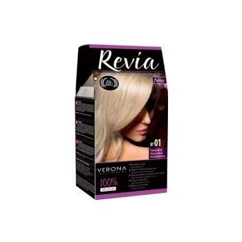 Revia 100% 3D barva na vlasy 01 platinový Blond