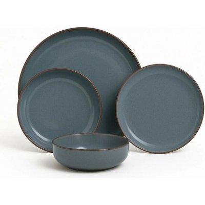 Kütahya Porselen Pearl porcelánová jídelní sada pro 6 osob šedá 24 ks – Sleviste.cz