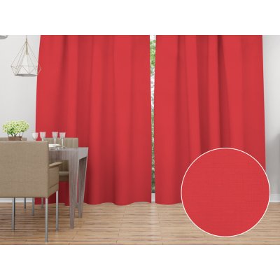 Biante Dekorační závěs - Paris TF-126 Sytě červený 150x240 cm – Zboží Dáma