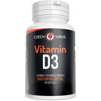 Czech Virus Vitamin D3 180 kapslí