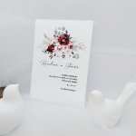 Svatební oznámení Burgundy růže 2 – Hledejceny.cz