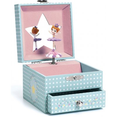 Djeco Hrací skříňka Baletka Zelená – Zboží Dáma