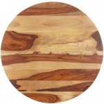 Nabytek XL Stolní deska masivní sheeshamové dřevo kulatá 25–27 mm 70 cm – Zboží Mobilmania