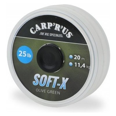 Carp 'R' Us šňůra Soft-X Olive Green 20m 0,40mm 45lb – Zboží Dáma