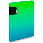 Karton P+P Ombre 4-kroužkový pořadač A4 20 mm zelenomodrý – Zboží Živě